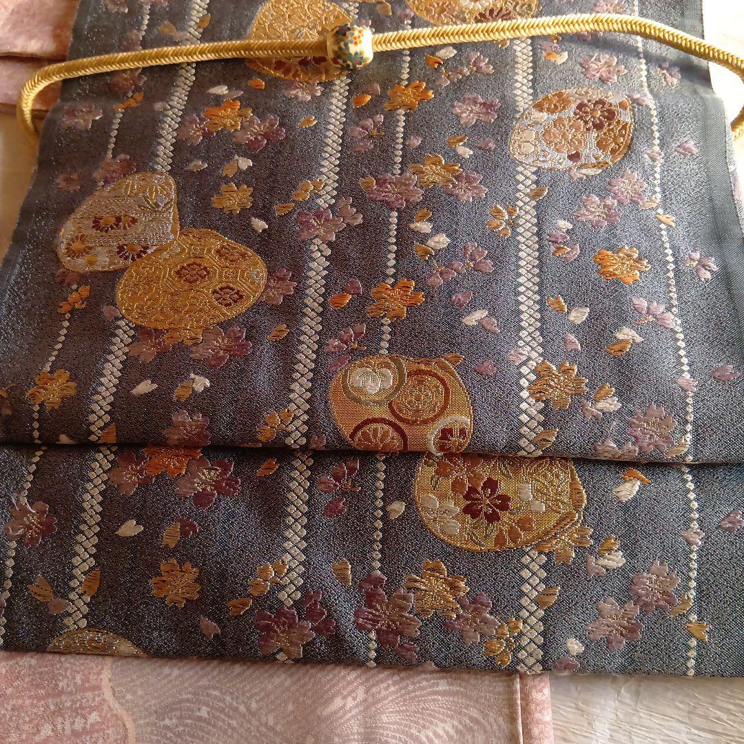 未使用小紋・新品二部式帯