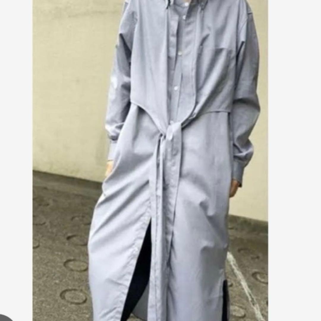 FUMIKA_UCHIDA Oxford chrome ロングシャツ 36