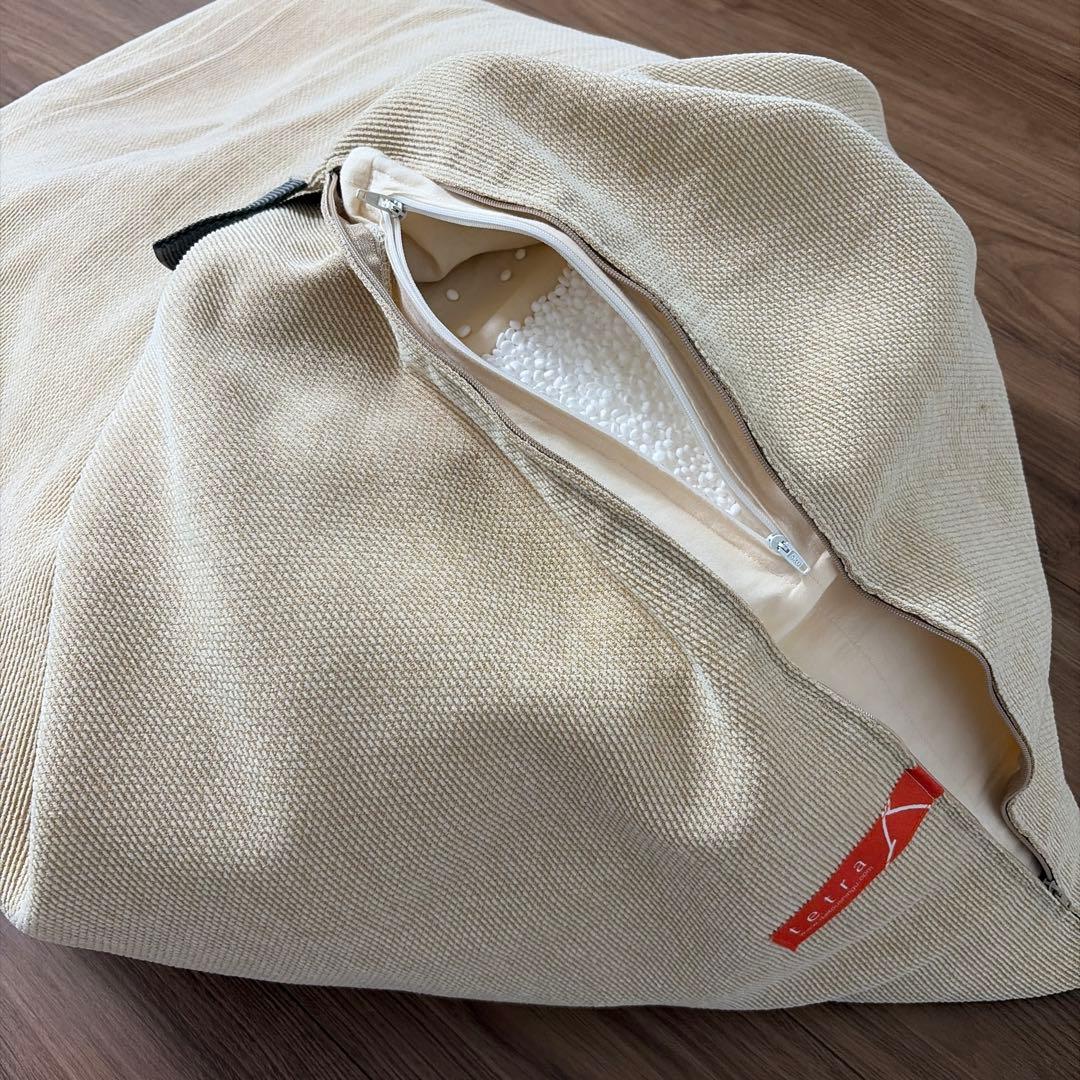 ビーズクッション tetra シェニール レギュラー ミルクティー 大東寝具工業