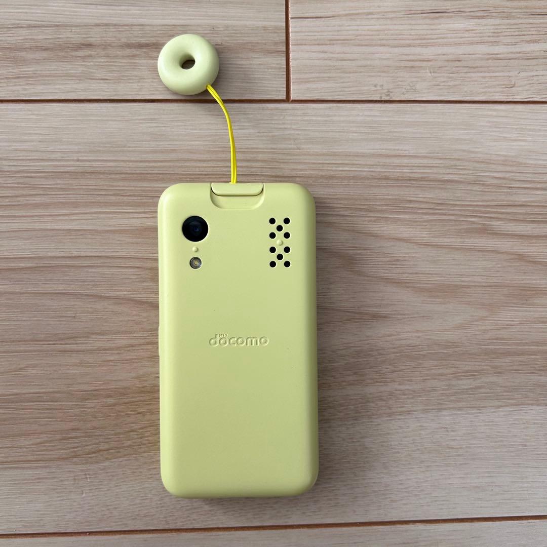 キッズケータイ KY-41C docomo イエロー　カバー付き