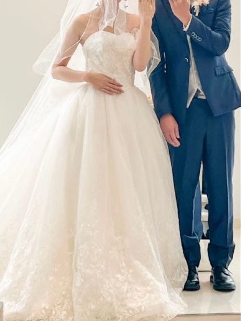 NICOLE ウェディングドレス 9号 ベールグローブセット