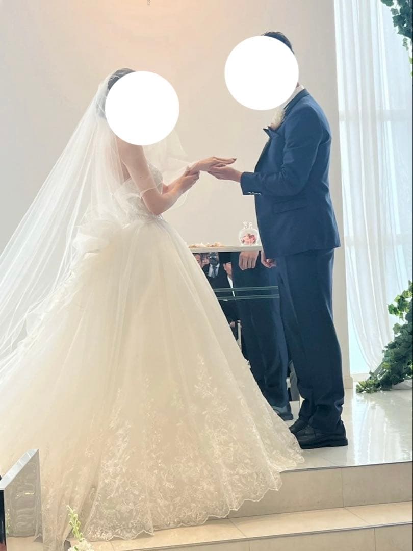 NICOLE ウェディングドレス 9号 ベールグローブセット