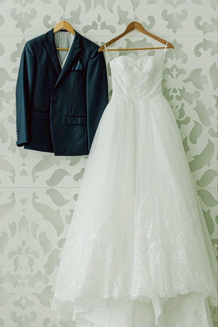 NICOLE ウェディングドレス 9号 ベールグローブセット