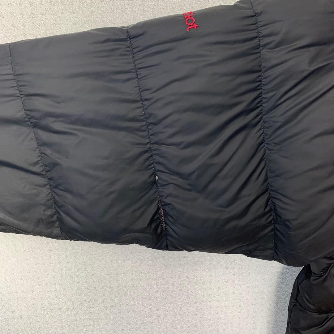 90s Marmot ダウンジャケット M パルバッド 肉厚 ブラック 刺繍ロゴ