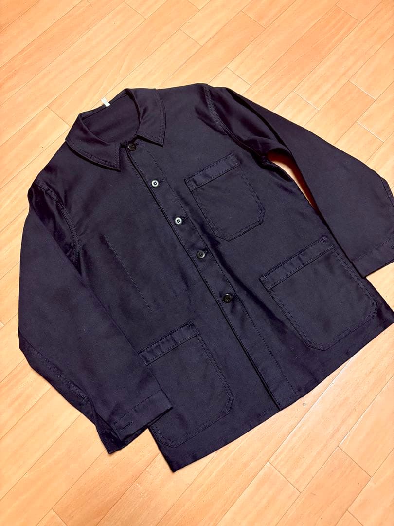 デッドストック 60’s ブラックモールスキン ワークジャケット フレンチ