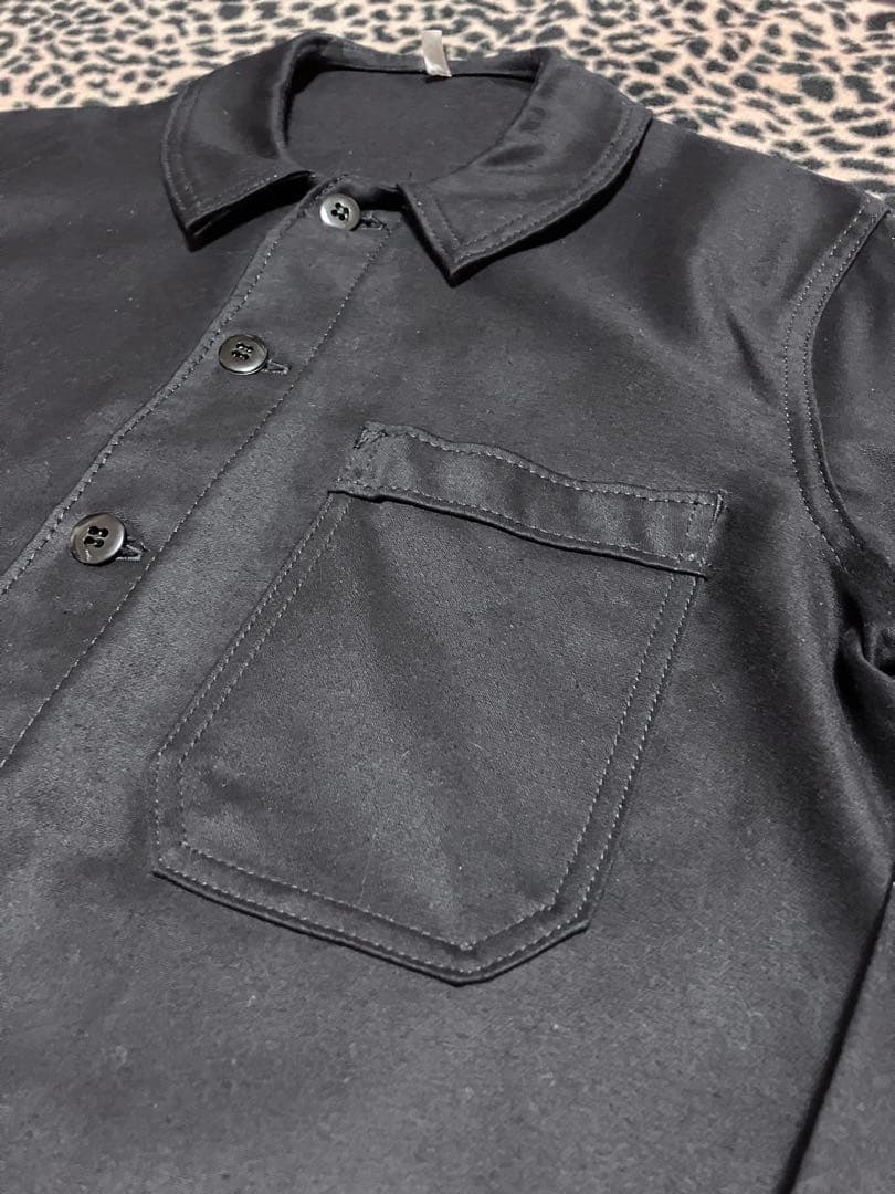デッドストック 60’s ブラックモールスキン ワークジャケット フレンチ