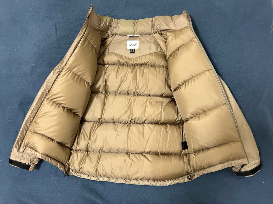 ラ*ン様 ナンガNANGAオーロラスタンドカラーダウンジャケット　ベージュ　Sサ
