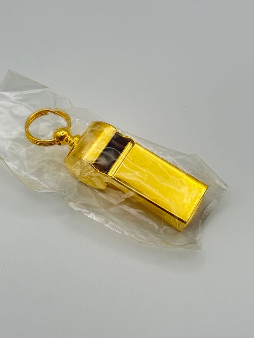 【未使用】野田鶴声社 ホイッスル ゴールド 裏刻印あり　本体のみ