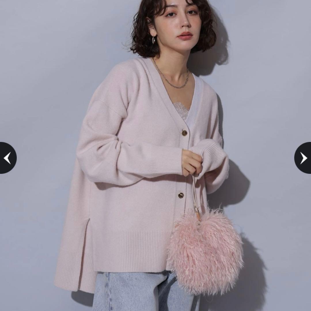 新品タグ付 完売品 Arpege story アクアＶカーデ