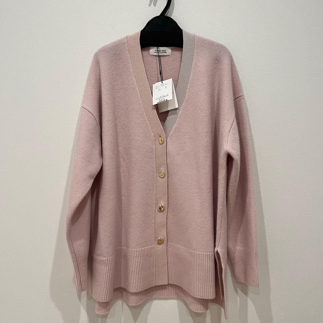 新品タグ付 完売品 Arpege story アクアＶカーデ