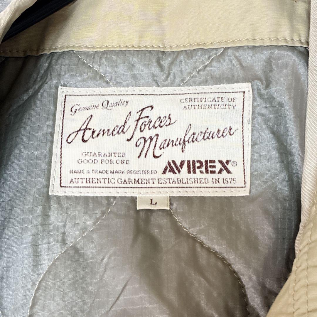 【美品】AVIREX M-51 タイプ モッズコート L サンドカラー
