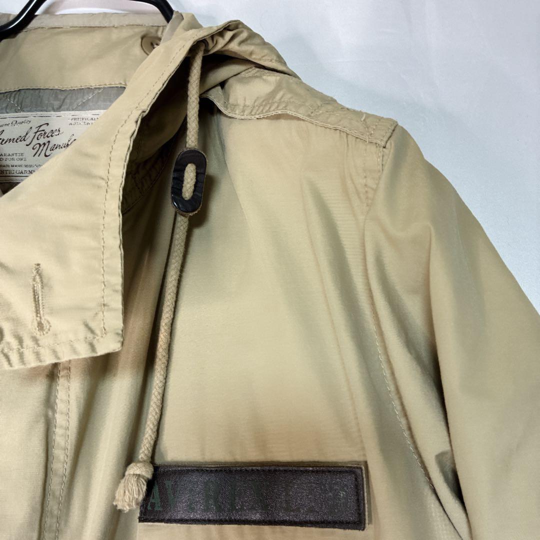 【美品】AVIREX M-51 タイプ モッズコート L サンドカラー