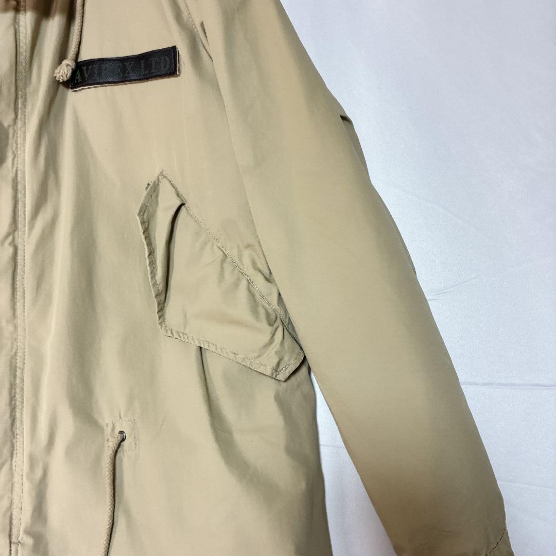 【美品】AVIREX M-51 タイプ モッズコート L サンドカラー