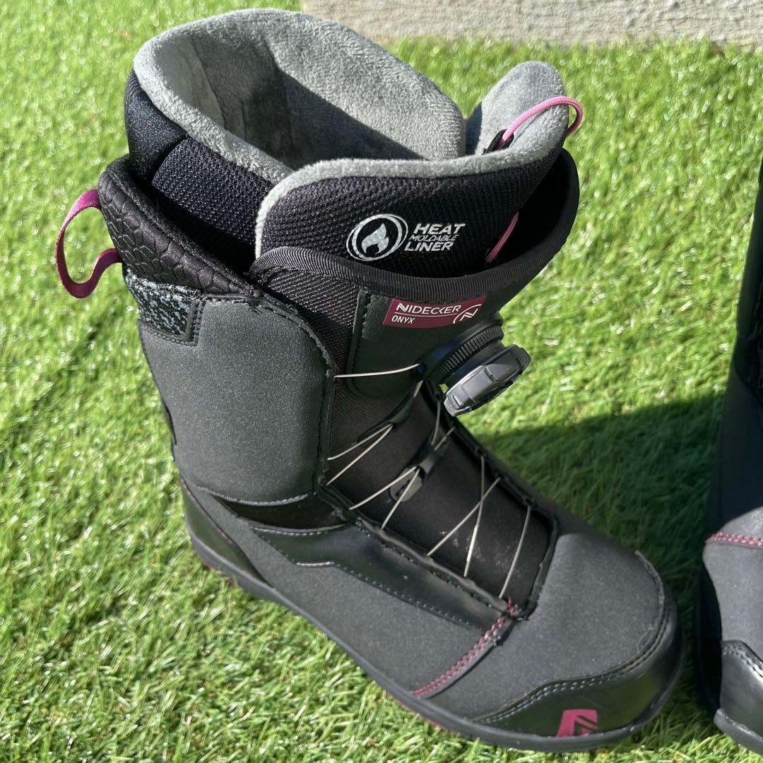 希少美品　ナイデッカー　レディース　スノボブーツ　オニキス　24.0cm