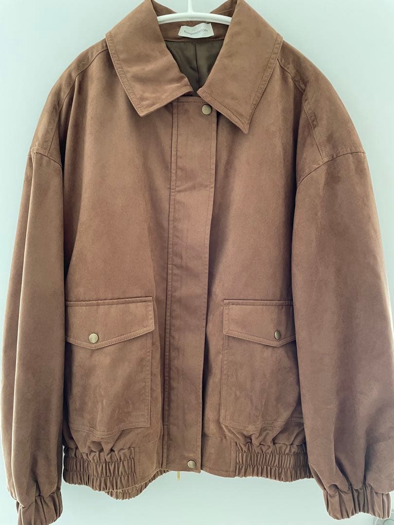 BARNYARDSTORMフェイクスエードブルゾン