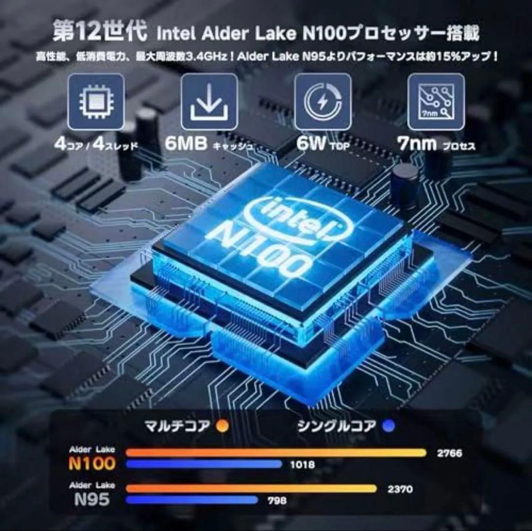 Acemagicミニpc n100 12GB＋256GB SSD