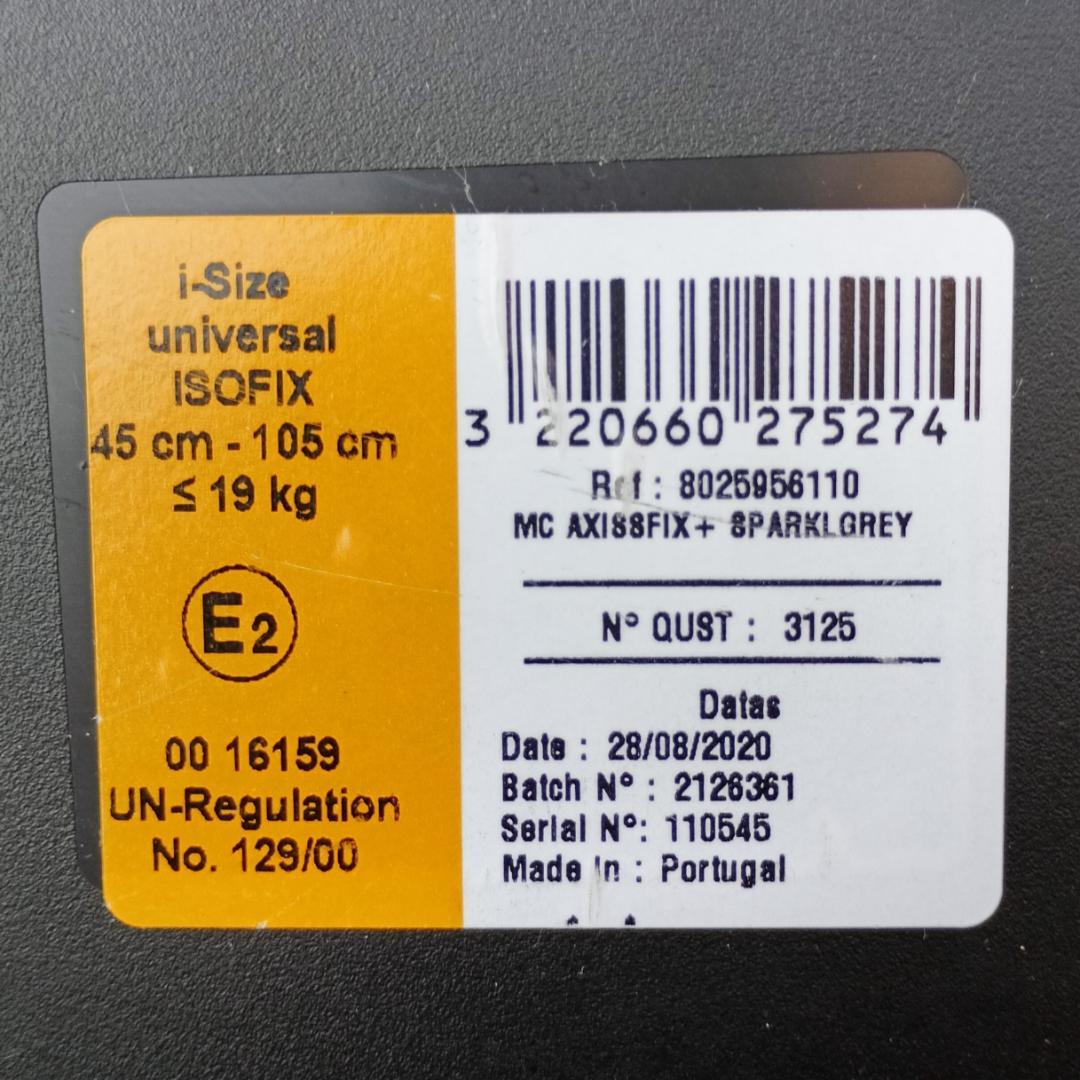 【美品】マキシコシ アクシスフィックス プラス チャイルドシート ISOFIX