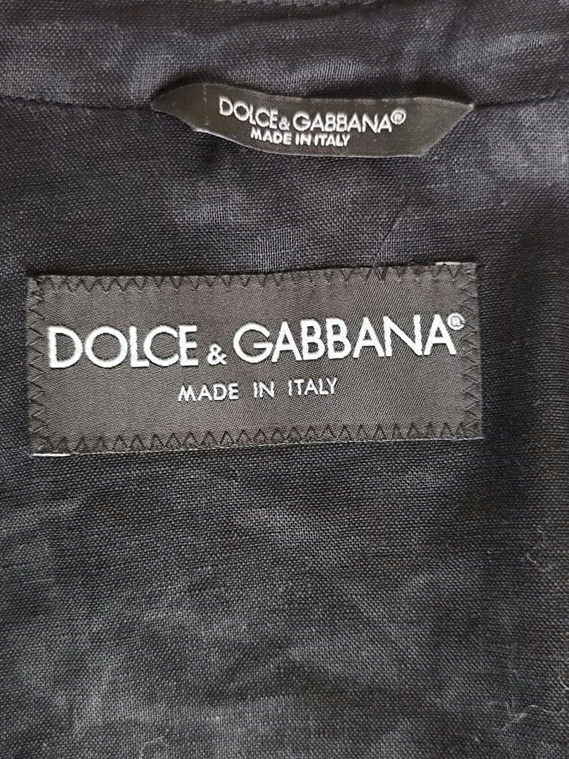 【年末セール】DOLCE&GABBANA ブラック テーラードジャケット 44
