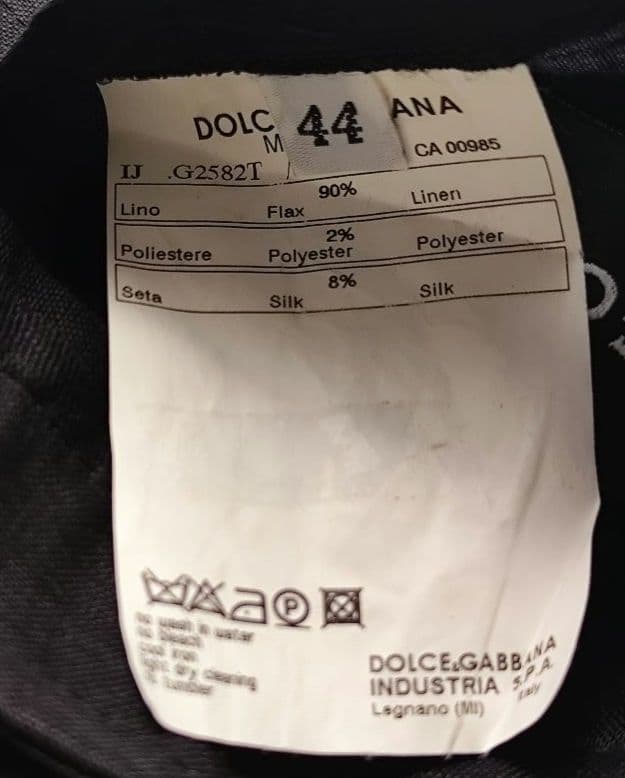 【年末セール】DOLCE&GABBANA ブラック テーラードジャケット 44