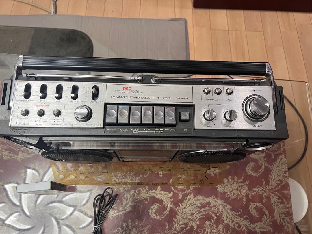希少SANYO 昭和レトロ人気ラジカセ MR-9600 メンテナンス済み・作動品
