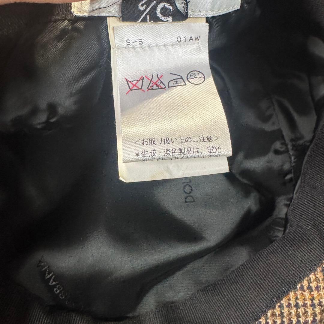 DOLCE&GABBANA チェック柄キャスケット サイズ58