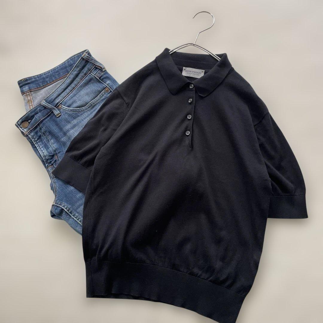 未使用　JOHN SMEDLEY シーアイランドコットン　ニットポロシャツ
