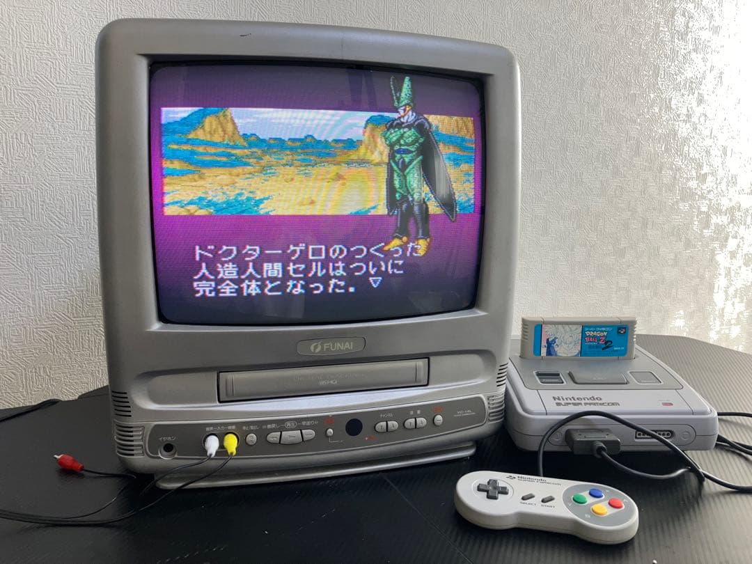 フナイ テレビデオ VC-14L (1999年製)スーパーファミコン動作確認済み