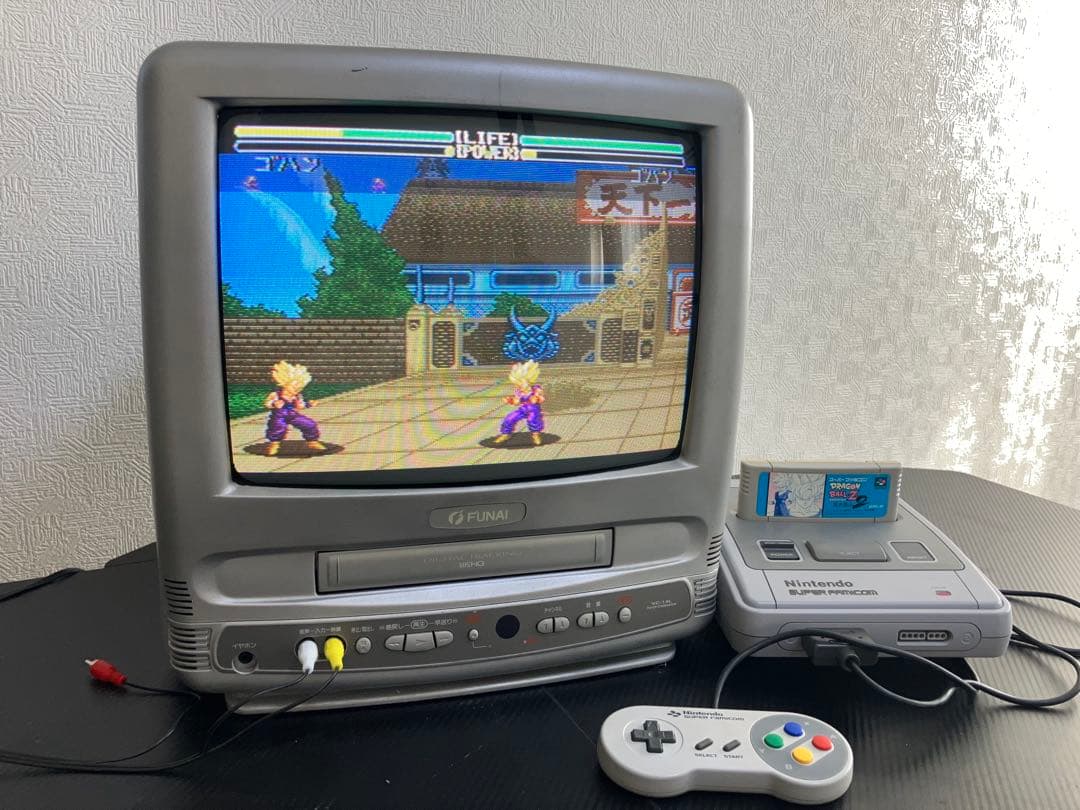フナイ テレビデオ VC-14L (1999年製)スーパーファミコン動作確認済み