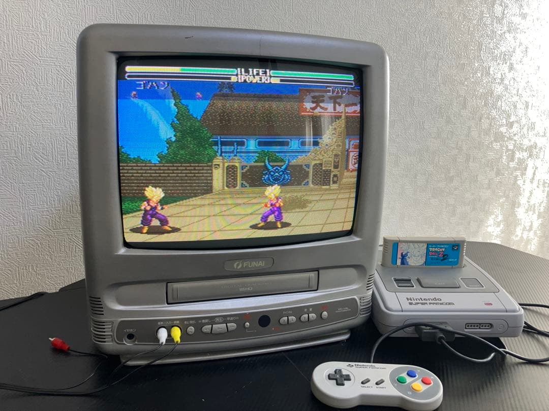 フナイ テレビデオ VC-14L (1999年製)スーパーファミコン動作確認済み