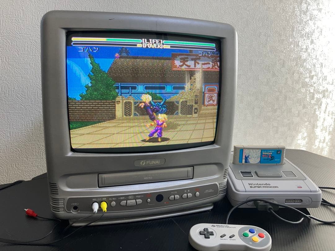 フナイ テレビデオ VC-14L (1999年製)スーパーファミコン動作確認済み