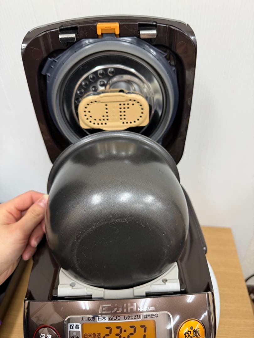 象印 圧力IH炊飯器 NP-RM05 ブラウン 3合炊き 動作品 2021年製