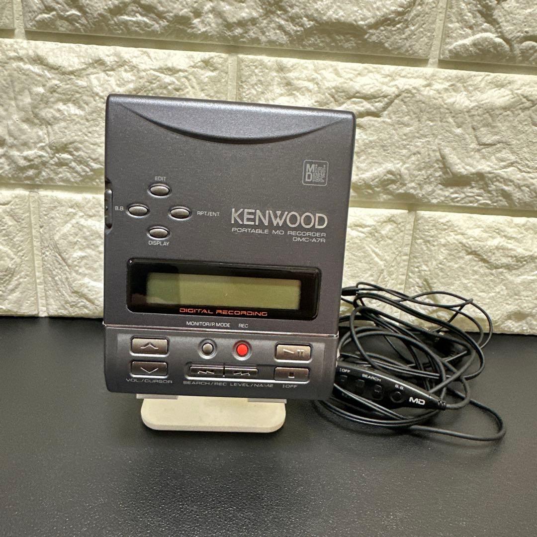 美品　KENWOOD ポータブル MDレコーダー DMC-A7R ジャンク現状品