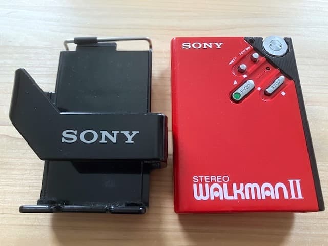 超希少美品 高音質 整備済完全動作品 ソニー WM-2 ホルダー＆新品ヘッドホン