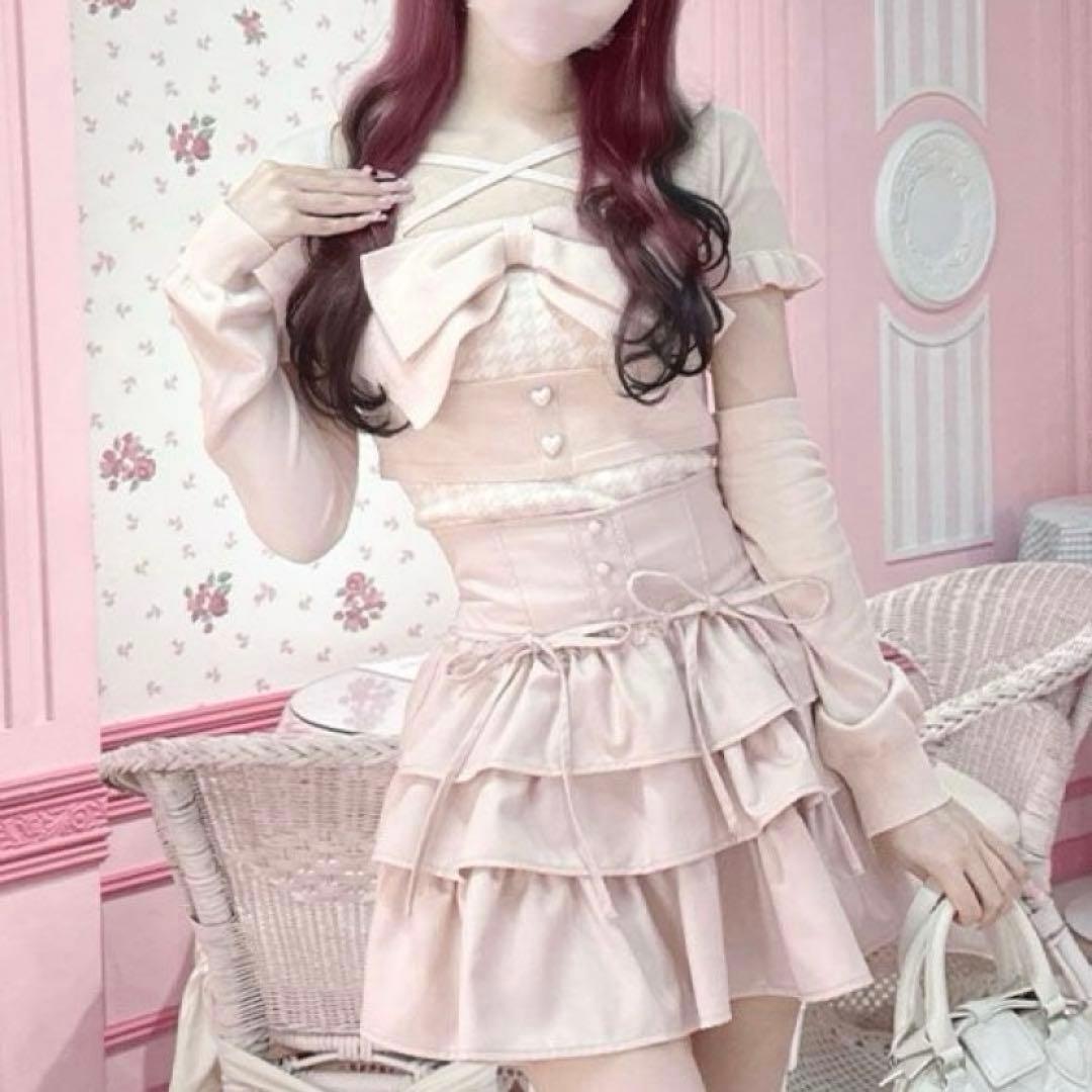 ハニーミュウ イモちゃん ティアードフリルスカート