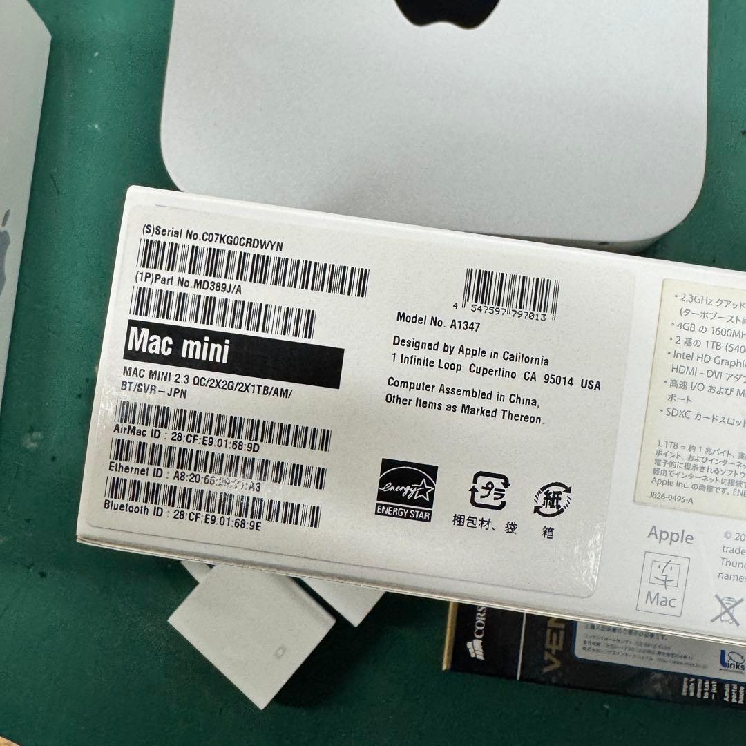Apple Mac mini サーバーモデル 16GB