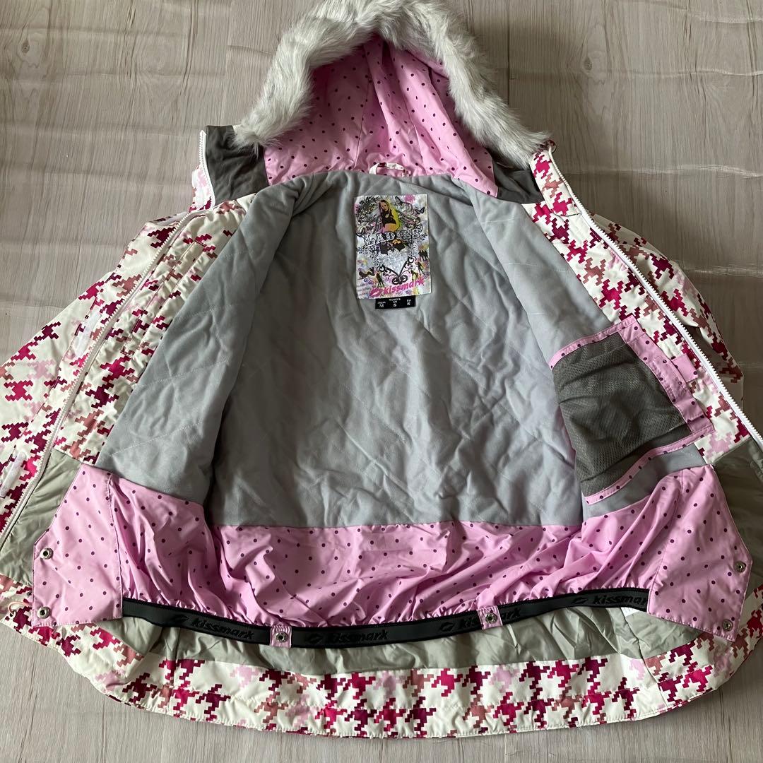9F✨kissmarkキスマーク✨スキーウェア 上下セット レディースM