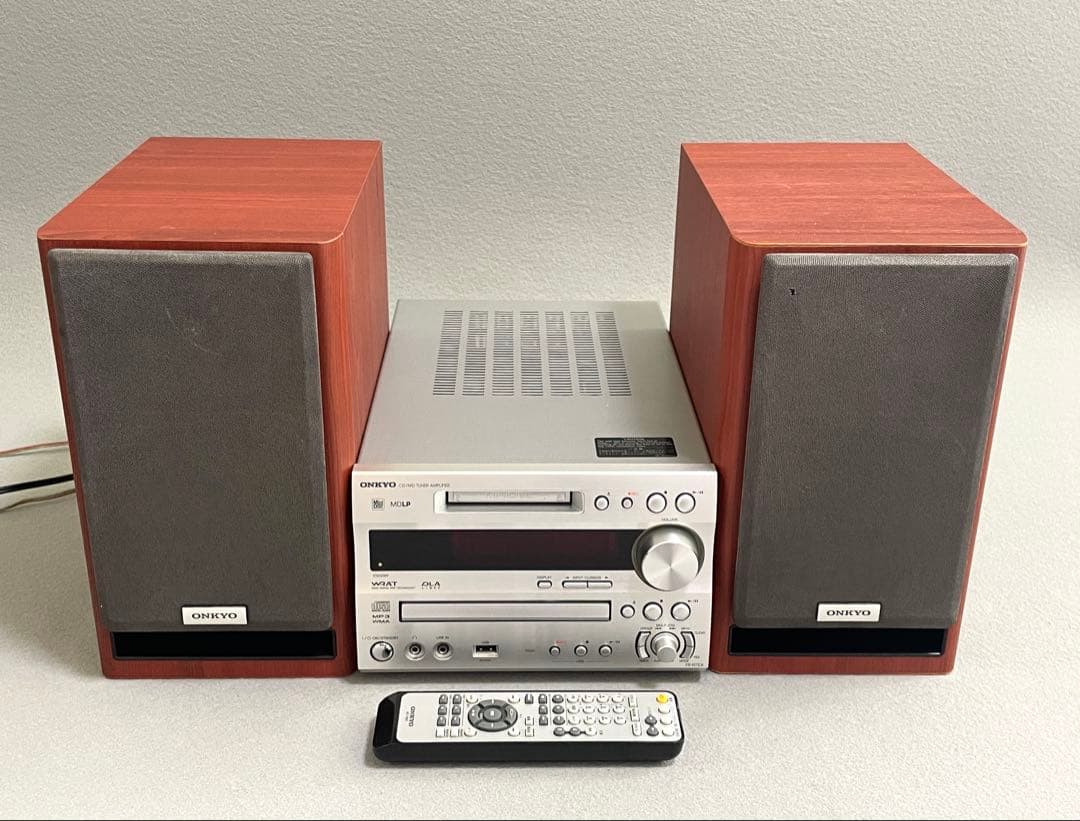ONKYO オンキョー FR-N7EX CD MD USB コンポ リモコン付き