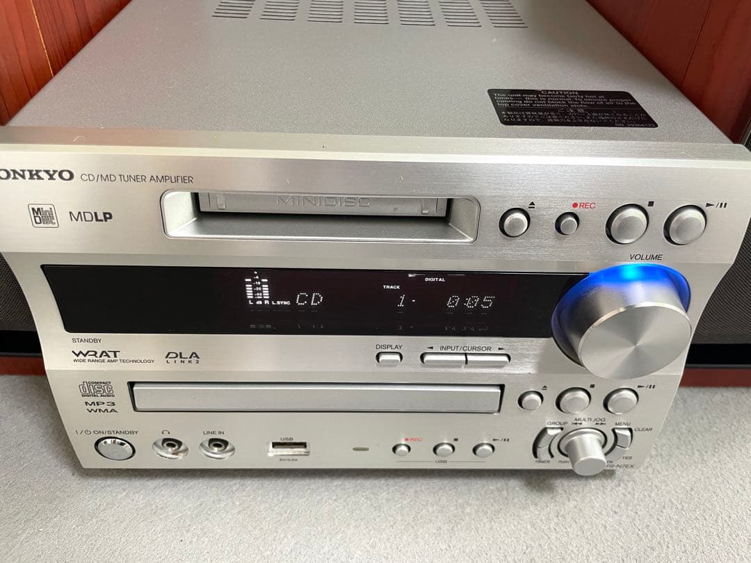 ONKYO オンキョー FR-N7EX CD MD USB コンポ リモコン付き