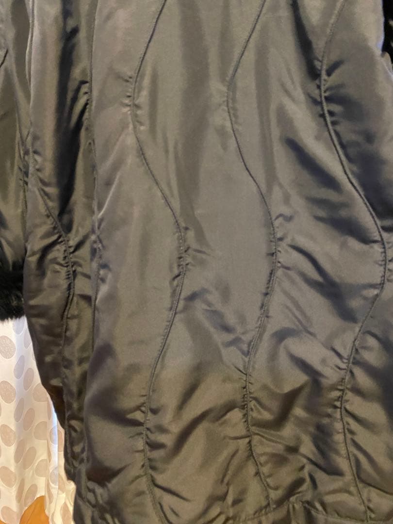 GRES BOUTIQUE グレファーシルク　リバーシブルコート XL