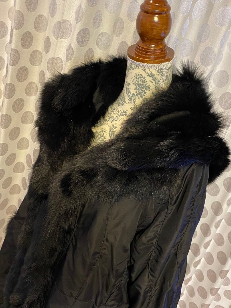 GRES BOUTIQUE グレファーシルク　リバーシブルコート XL