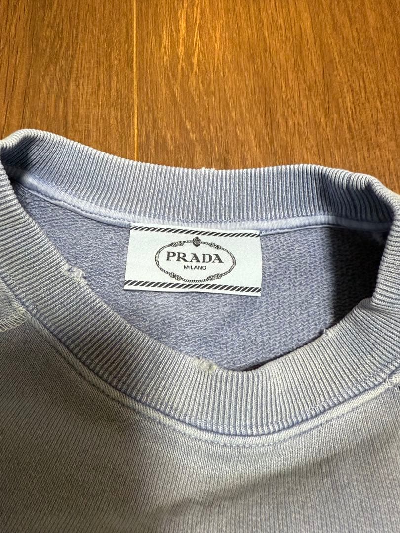 PRADA コットン クルーネック スウェットシャツ　トレーナー