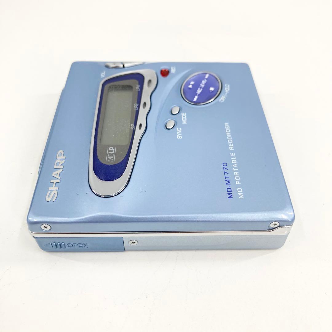 美品 SHARP MDウォークマン MDレコーダー MD-MT770 動作確認済