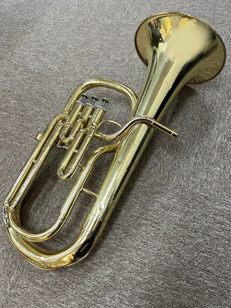 YAMAHA アルトホルン YAH-202 ラッカー仕上げ　現状品　ケース付き