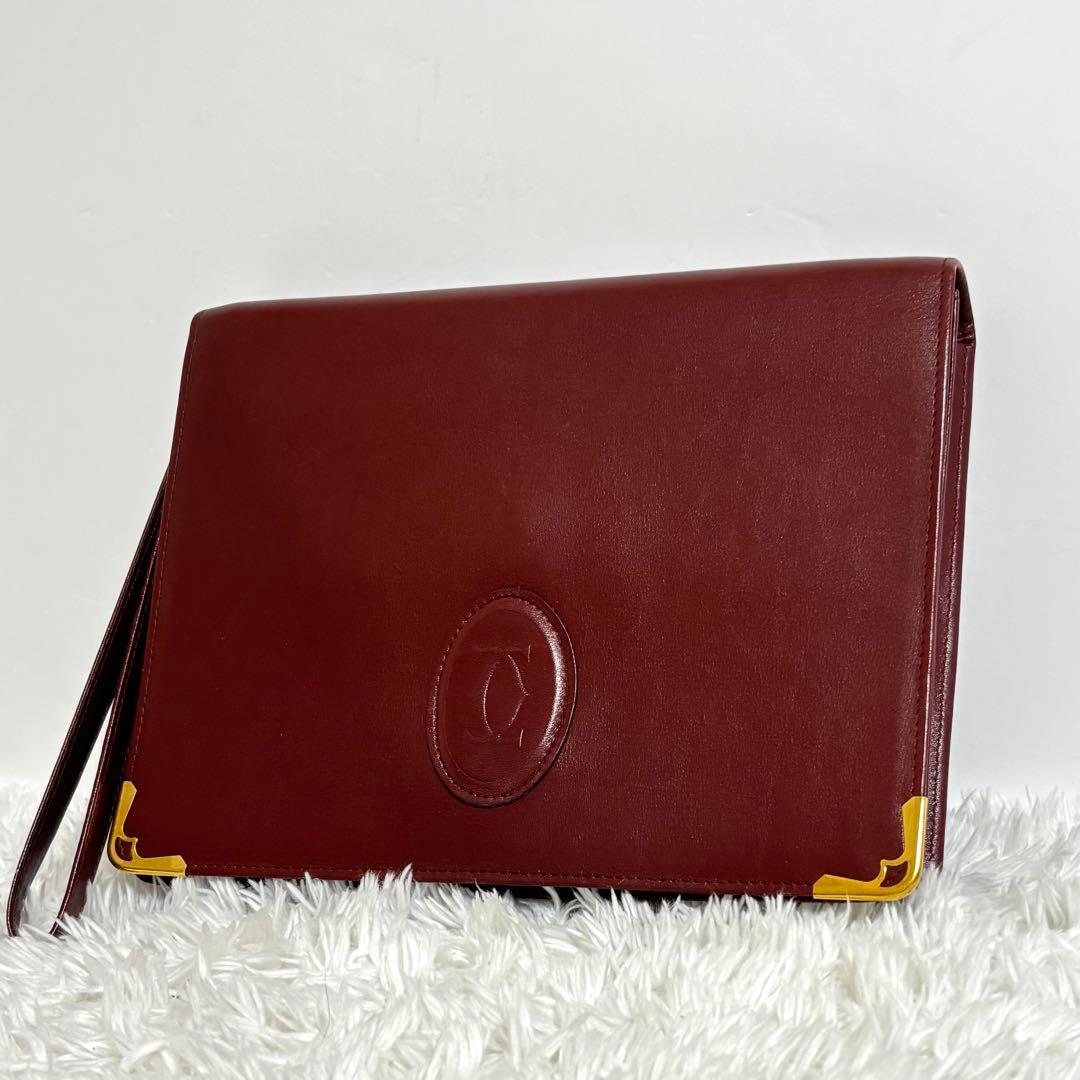 【美品】 カルティエ マストライン クラッチバッグ 札入れ 2点セット