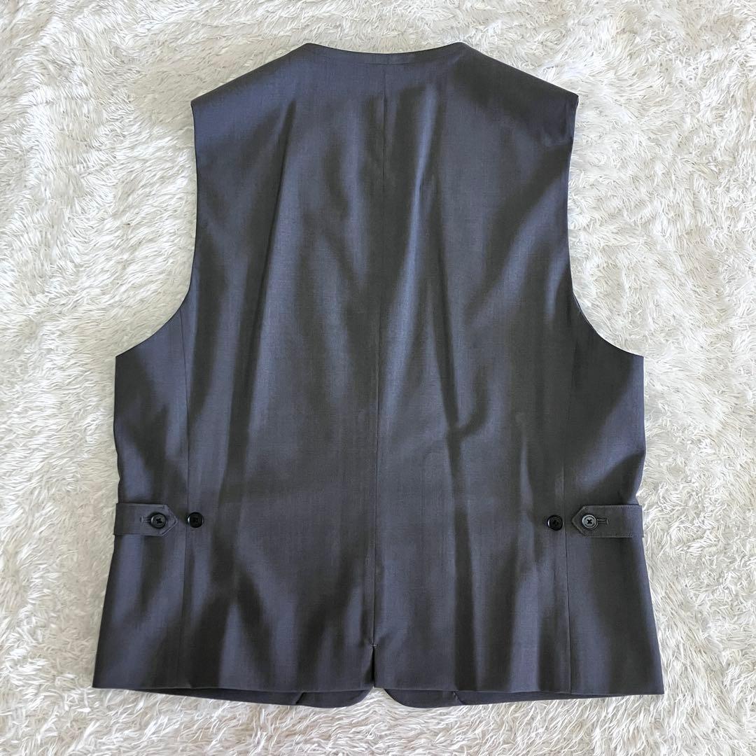 未使用級 デサント ウォッシャブル スーツ 3ピース 高機能繊維 グレー XL