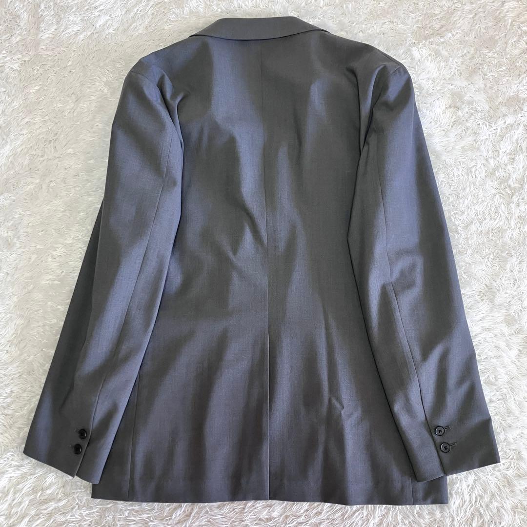 未使用級 デサント ウォッシャブル スーツ 3ピース 高機能繊維 グレー XL