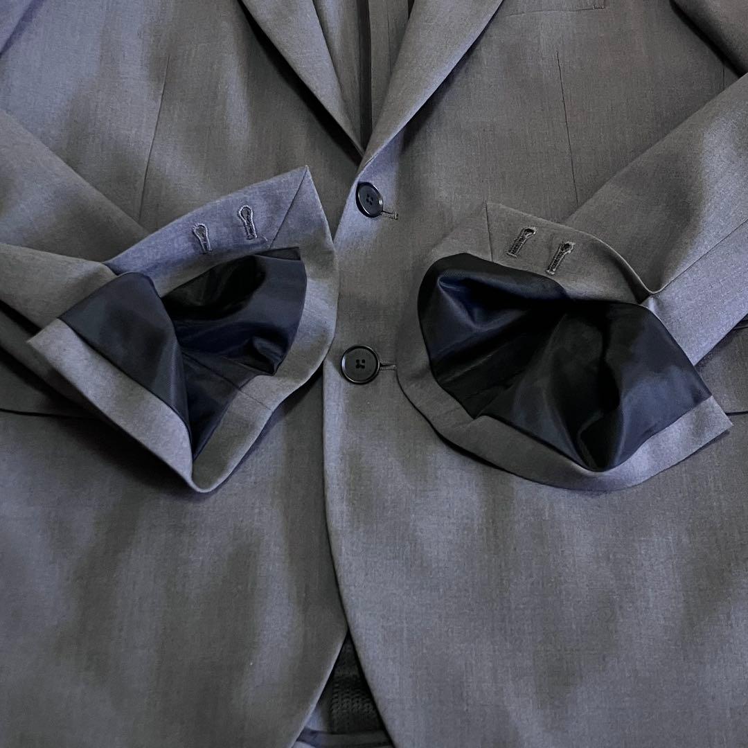 未使用級 デサント ウォッシャブル スーツ 3ピース 高機能繊維 グレー XL