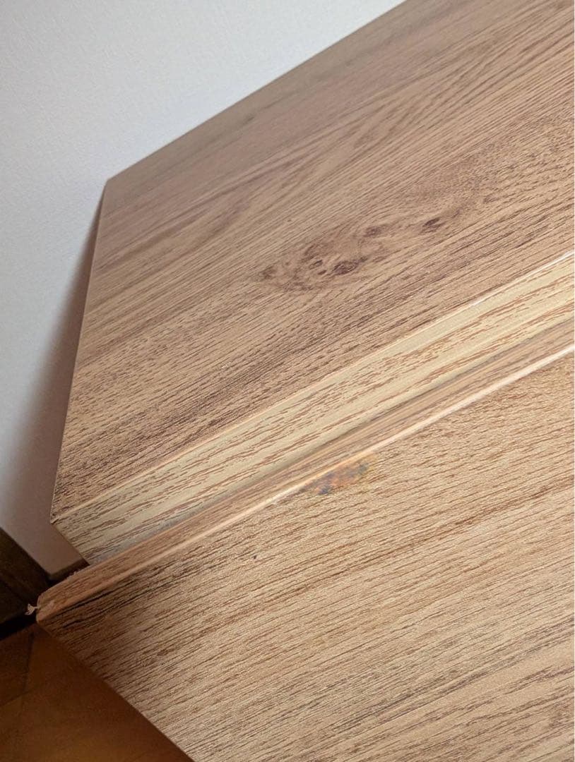 ■送料込■LOWYA ラタン調 木製テレビボード TV台 ラック机ローデスク収納