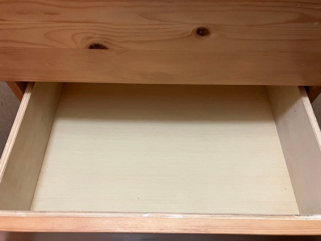 【無印良品】パイン材チェスト４段　優しい木目