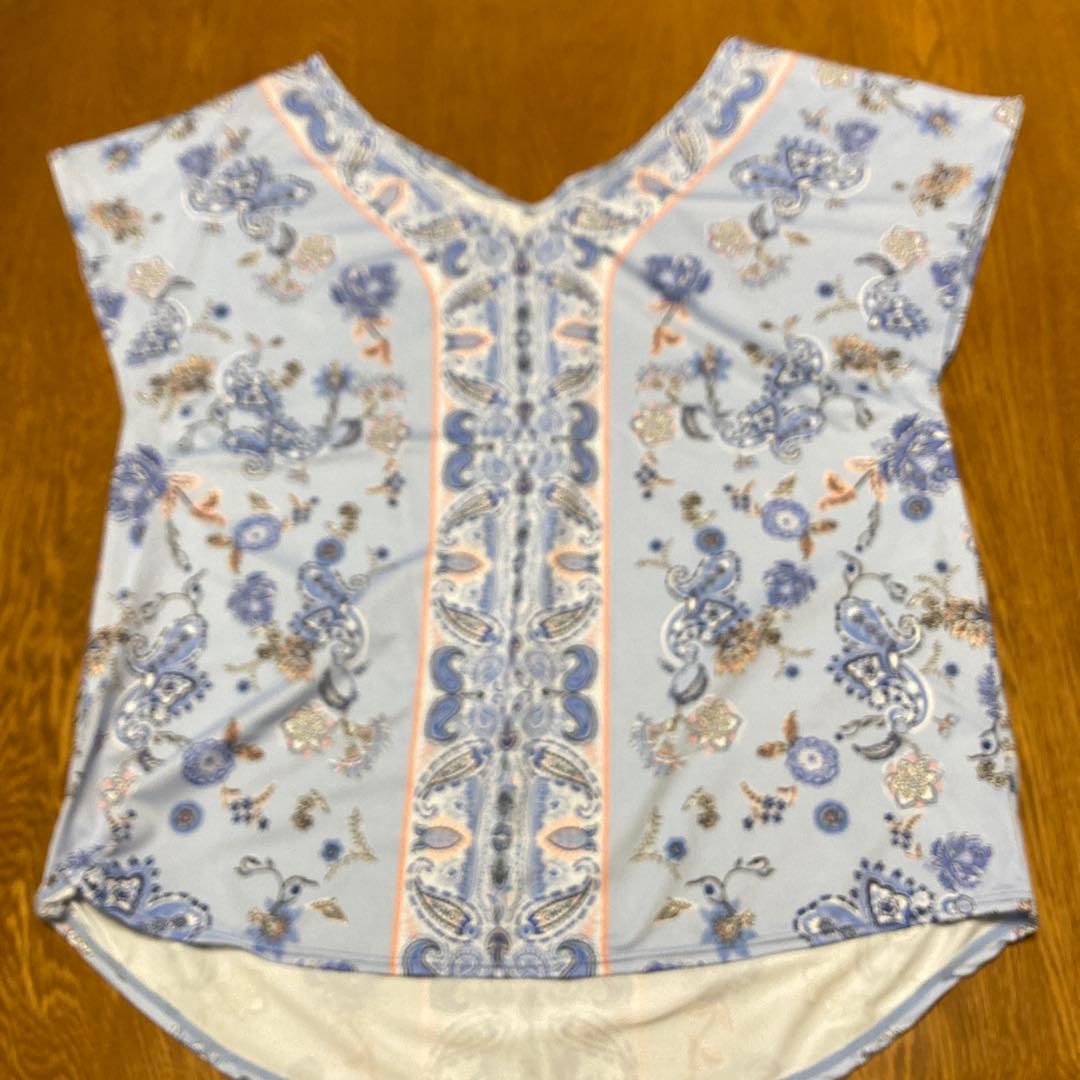 三愛プリント セパレート水着セット 11Lサイズ トップ、黒パンツセット4点